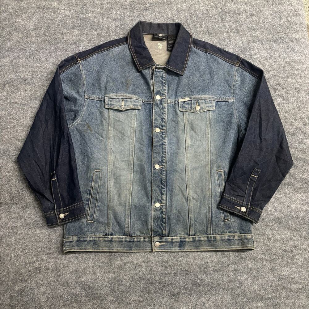 Rocawear Y2K 2000’s Two Toned Denim Jacket Men’s XXL